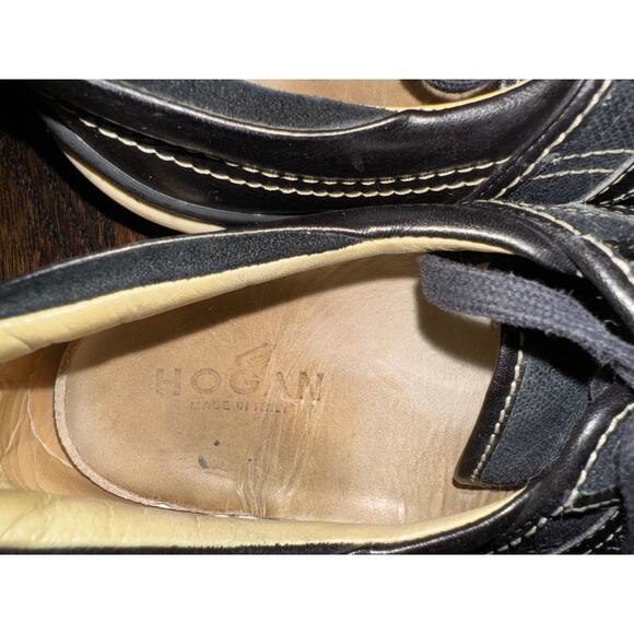 Hogan Black canvas sneakers size 7 - Picture 5 of 6